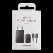 Ładowarka sieciowa USB-C 15W PD AFC + kabel USB-C czarny (5)