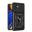 Pancerne etui z podstawką osłoną aparatu na Vivo V50 Lite 4G Hybrid Armor Camshield - czarne