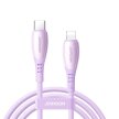 Kabel przewód USB-C - iPhone Lightning Vibrant Series 30W 1.2m - fioletowy