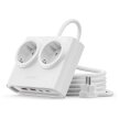 Listwa zasilająca 6w1 AC USB-A USB-C 25W - biała (1)