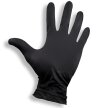 RĘKAWICZKI NITRYLOWE BEZPUDROWE CZARNE M MASTER GLOVE 100szt