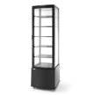 Witryna chłodnicza cukiernicza na kółkach 5 półek 280L LED  - czarna (PO ZWROCIE) (4)