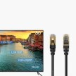 Kabel sieciowy internetowy okrągły LAN CAT7 10Gbps RJ45 2m - czarny (10)