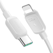 Kabel przewód do iPhone USB-C - Lightning 20W 1.2m biały