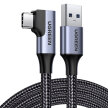 Kabel przewód kątowy USB - USB-C 5Gb/s 3A 1m czarny (1)