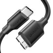Kabel przewod USB-C - micro USB-B SuperSpeed 3.0 1m czarny (2)