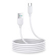 Kabel do ładowania i transmisji danych USB-A - USB-C 3A 2m biały