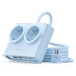 Listwa zasilająca 6w1 AC USB-A USB-C 25W - niebieska (1)