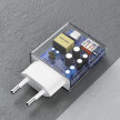 Ładowarka sieciowa GaN A30EUL 30W USB-A USB-C + kabel USB-C - Lightning - biała (5)