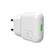 Ładowarka sieciowa USB-C GaN 30W - biała