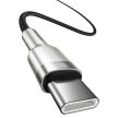 Przewód kabel USB-C - USB-C Cafule Metal Data Power Delivery 100W 2m - czarny (2)
