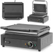 Grill elektryczny kontaktowy z płytą ryflowaną 340x235 mm 2200 W (1)