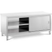 Stół blat roboczy centralny z szafką drzwi suwane 200 x 60 x 85.5 cm (2)