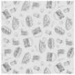 Papier pergaminowy do przekąsek frytek 30.5x30.5 cm wzór fast food - 500 szt. (2)