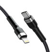 Kabel przewód do iPhone USB-C - Lightning PD 30W 1m czarny (2)
