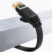 Płaski kabel sieciowy patchcord LAN RJ45 Ethernet Cat. 6 8m czarny (2)