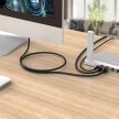 Kabel sieciowy internetowy okrągły LAN CAT7 10Gbps RJ45 2m - czarny (8)