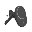 Uchwyt samochodowy do telefonu z ładowarką Qi2 MagSafe 15W - czarny
