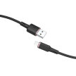 Kabel przewód do iPhone MFI USB - Lightning 2.4A 1.2m czarny (2)