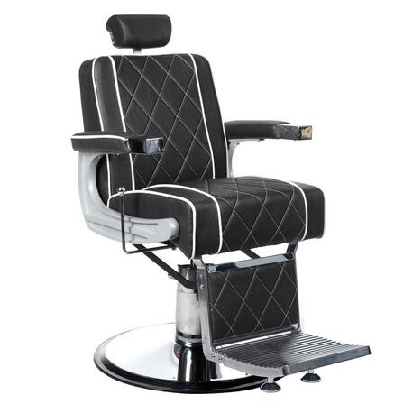 Fotel barberski ODYS BH-31825M Czarny matowy (1)