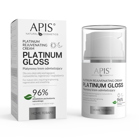 Apis home terapis platinum gloss platynowy krem odmładzający 50 ml (1)