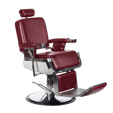 Fotel barberski LUMBER BH-31823 Wiśniowy (1)