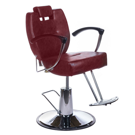 Fotel barberski HEKTOR BH-3208 Wiśniowy (1)