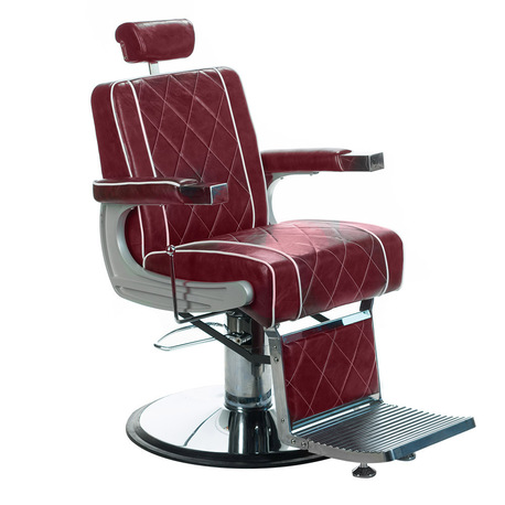 Fotel barberski ODYS BH-31825M Wiśniowy (1)