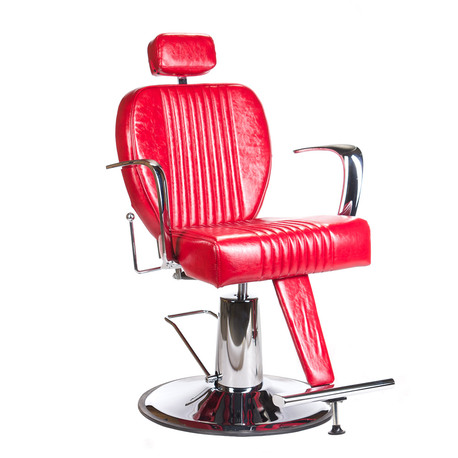 Fotel barberski OLAF BH-3273 Czerwony (1)
