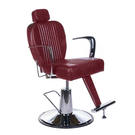 Fotel barberski OLAF BH-3273 Wiśniowy (1)