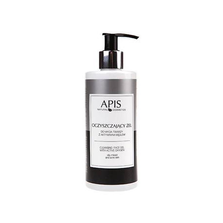 APIS Oczyszczający żel do mycia twarzy z aktywnym węglem 300ml (1)