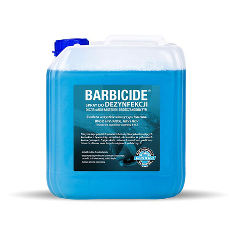 BARBICIDE Spray do dezynfekcji wszystkich powierzchni bez zapachu - uzupełnienie 5 L (1)