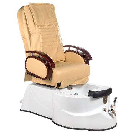 Fotel do pedicure z masażem BR-3820D Beżowy (1)