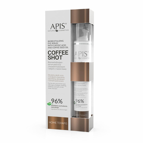Apis coffee shot home terapis, biorewitalizujące serum pod oczy z kwasem kawowym i olejem z nasion kawy 10 ml (1)