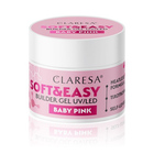 Claresa żel budujący Soft&Easy gel baby pink 90g (4)