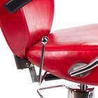 Fotel barberski HEKTOR BH-3208 Czerwony (5)