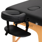Stół składany do masażu wood Komfort Activ Fizjo Lux 3 segmentowy 190x70 czarny (4)