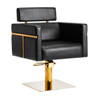 Gabbiano fotel fryzjerski Toledo złoto czarny (1)