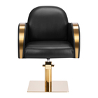 Gabbiano fotel fryzjerski Malaga złoto czarny (2)