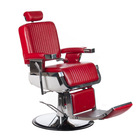 Fotel barberski LUMBER BH-31823 Czerwony (1)
