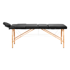 Stół składany do masażu wood Komfort Activ Fizjo Lux 3 segmentowy 190x70 czarny (2)