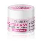 Claresa żel budujący Soft&Easy glam pink 90g (1)