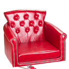 Fotel fryzjerski ALBERTO BH-8038 Czerwony (2)