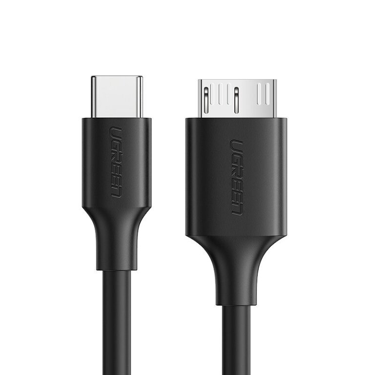 Kabel przewod USB-C - micro USB-B SuperSpeed 3.0 1m czarny (1)