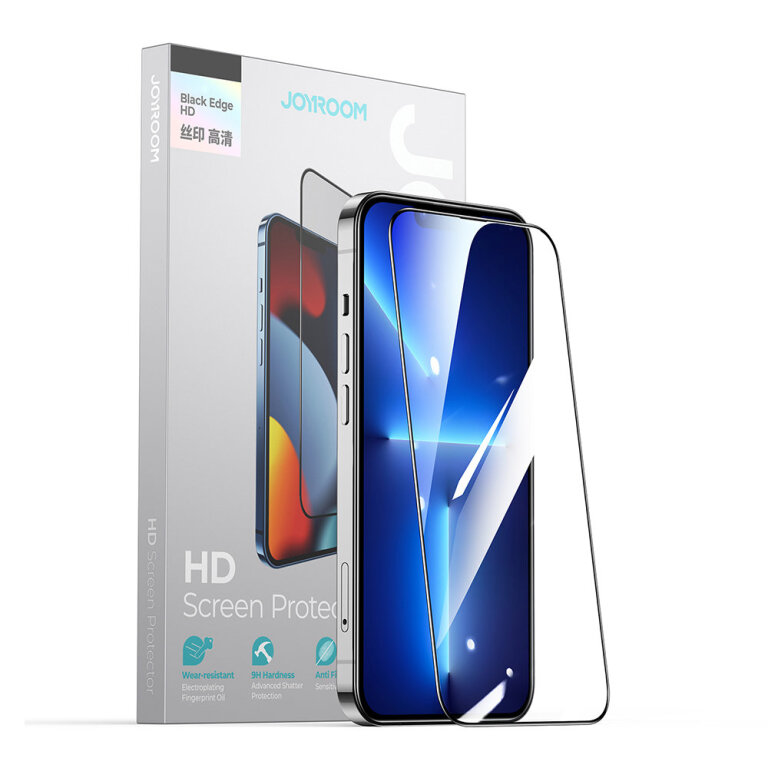 Szkło hartowane do iPhone 14 Plus na cały ekran z ramką przezroczysty Knight 2.5D TG (1)