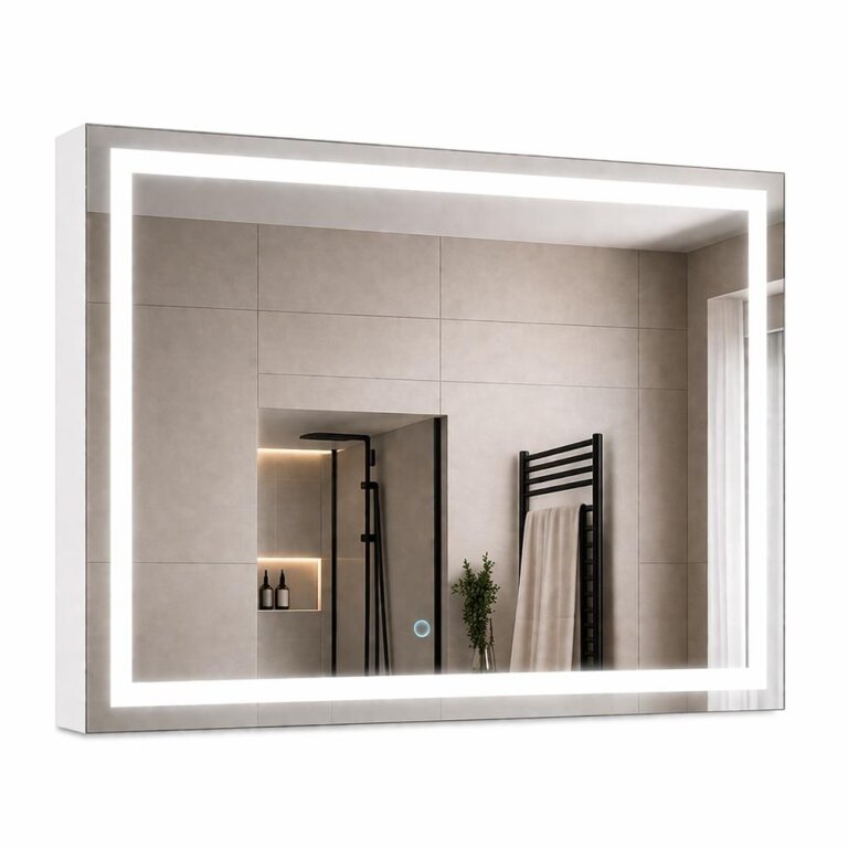 Lustro wiszące podświetlane LED NEW YORK 60x80 cm