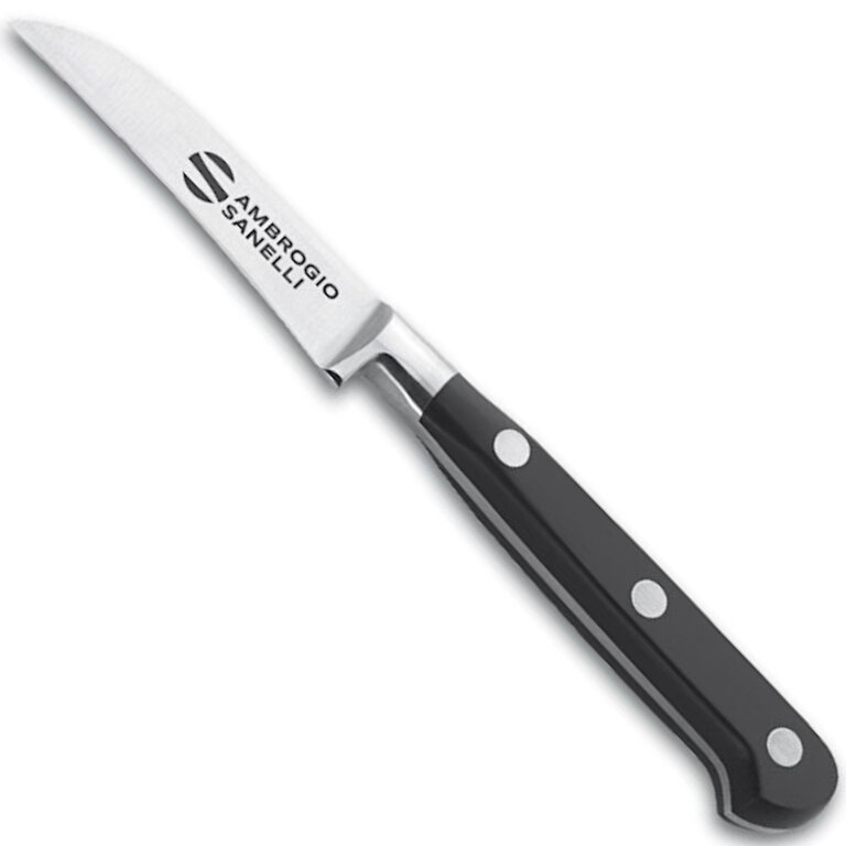 Nóż do obierania z zakrzywionym ostrzem kuty CHEF dł. 180 mm