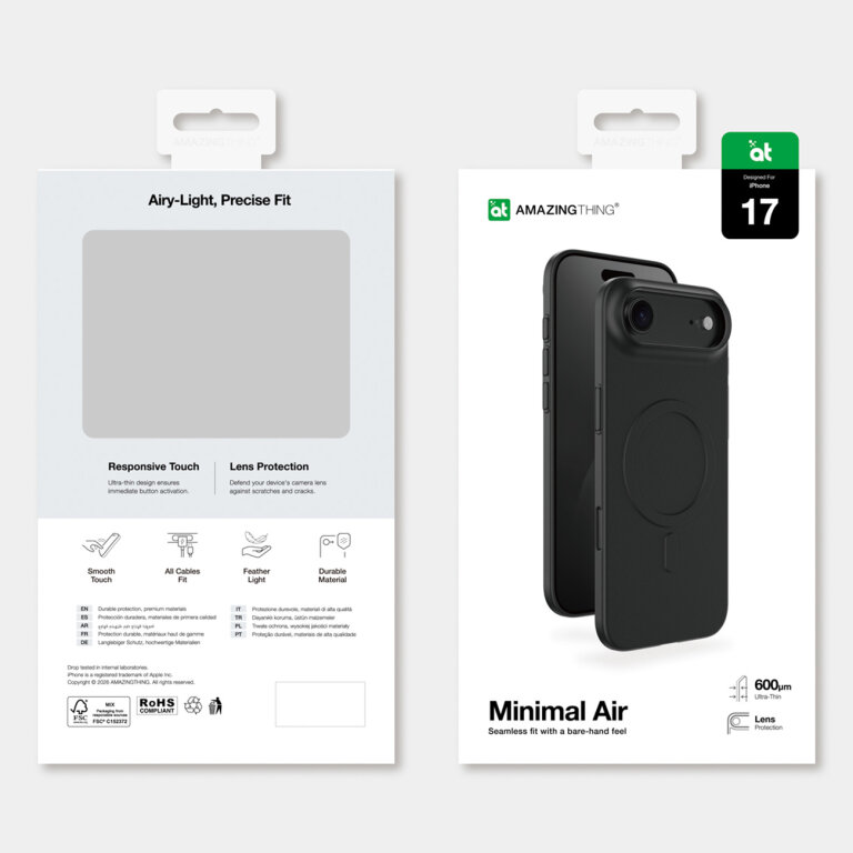 Etui case na iPhone 17 Air Minimal Air MagSafe - czarne (8)