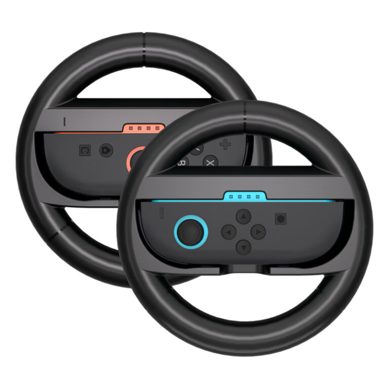 Kierownica wyścigowa do kontrolera Joy-Con Nintendo Switch 2 czarna - 2 szt.
