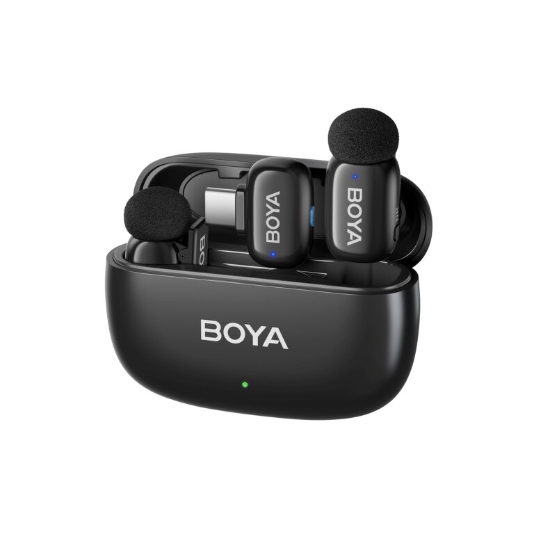 Zestaw mikrofonów bezprzewodowych z etui mini-14 2.4GHz USB-C